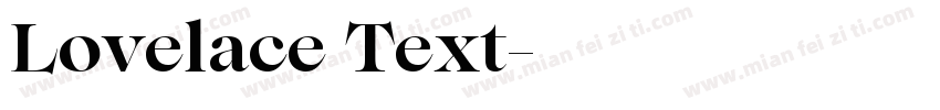 Lovelace Text字体转换